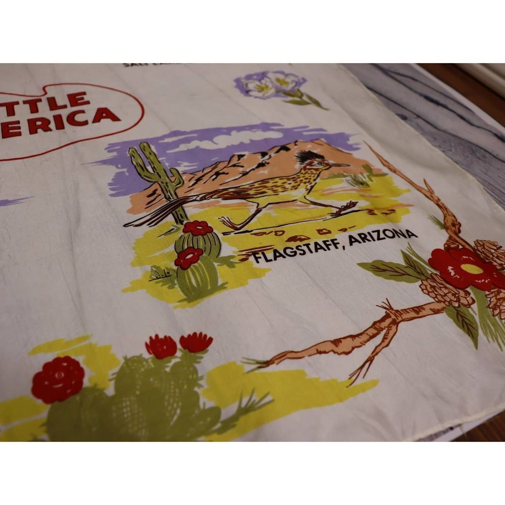 SUPER VINTAGE Little America Scarf! - Picture 3 of 7